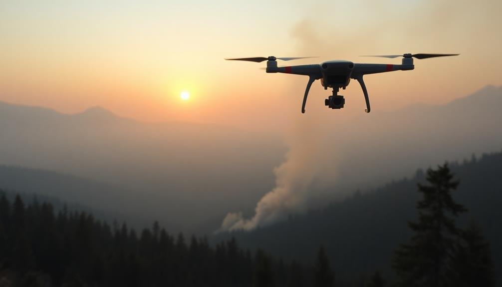 uav techniques for wildfire detection
