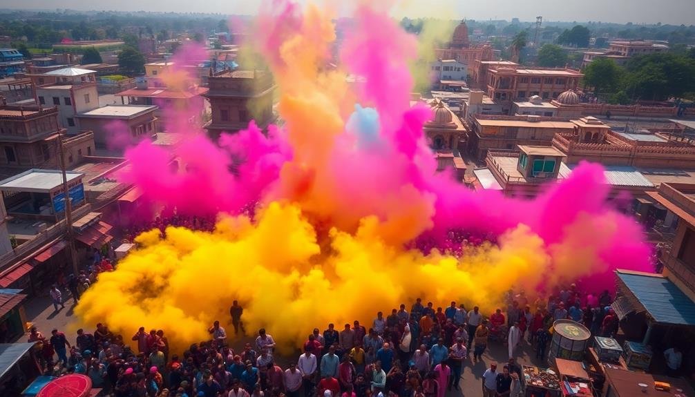 vibrant celebration of colors